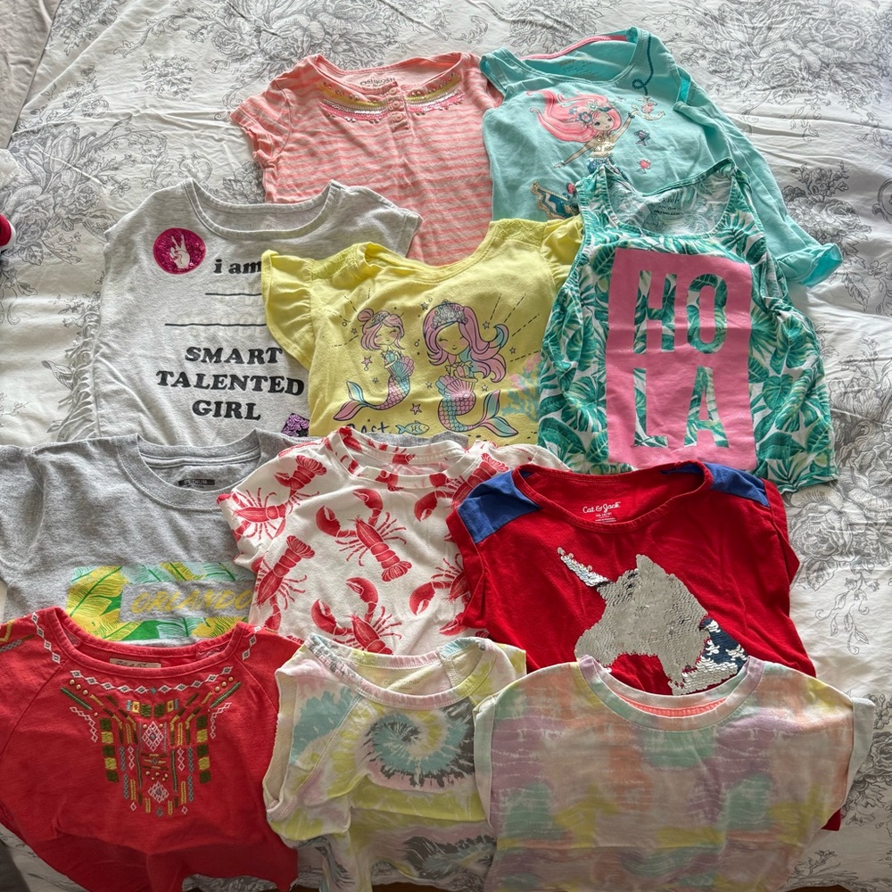 Colorful Kids T-Shirt Bundle size 5 and 6